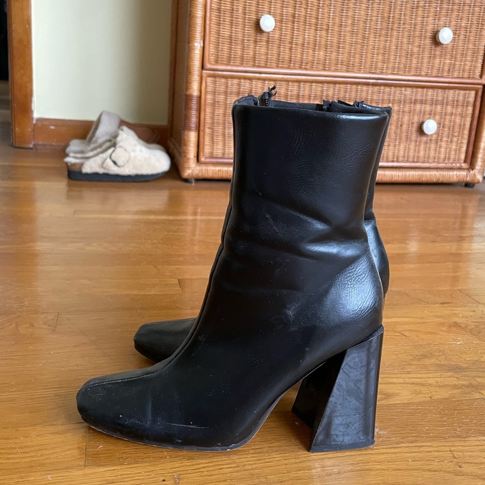 Black asos ankle boots